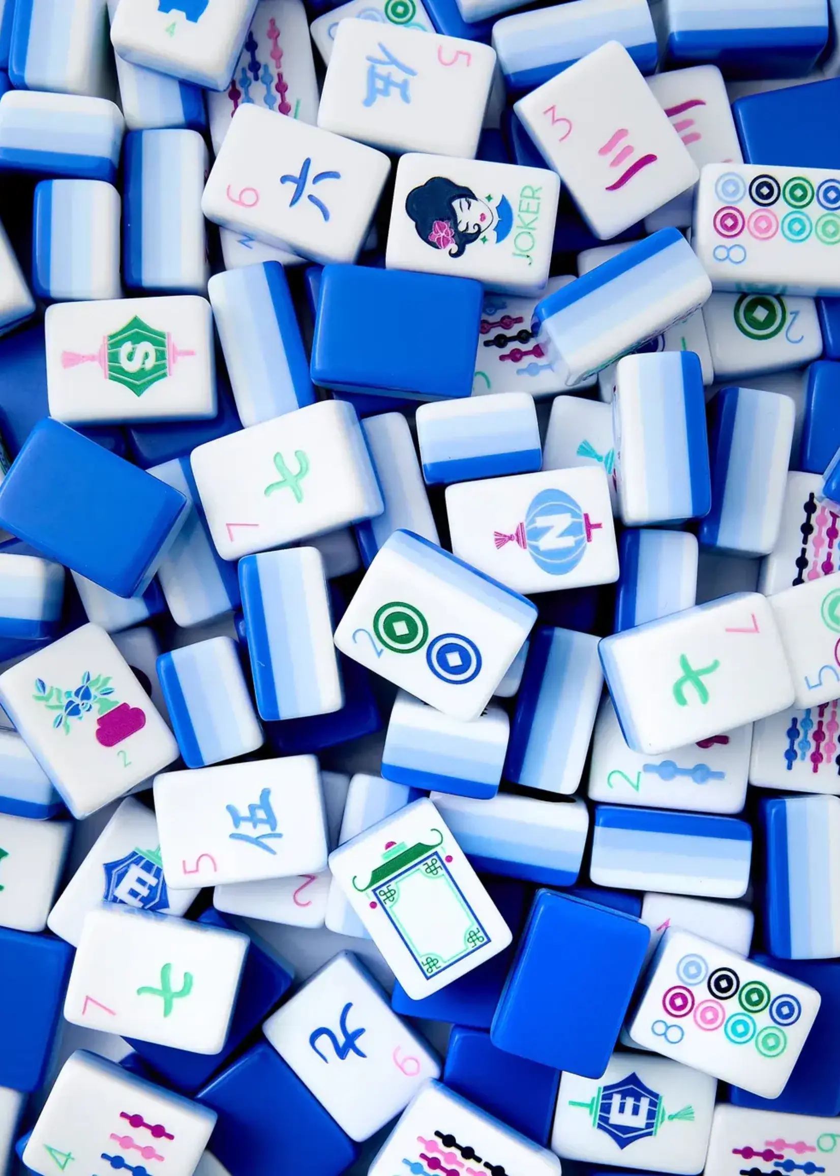 Oh My Mahjong Mahjong Tiles: Lola Blue Ombre