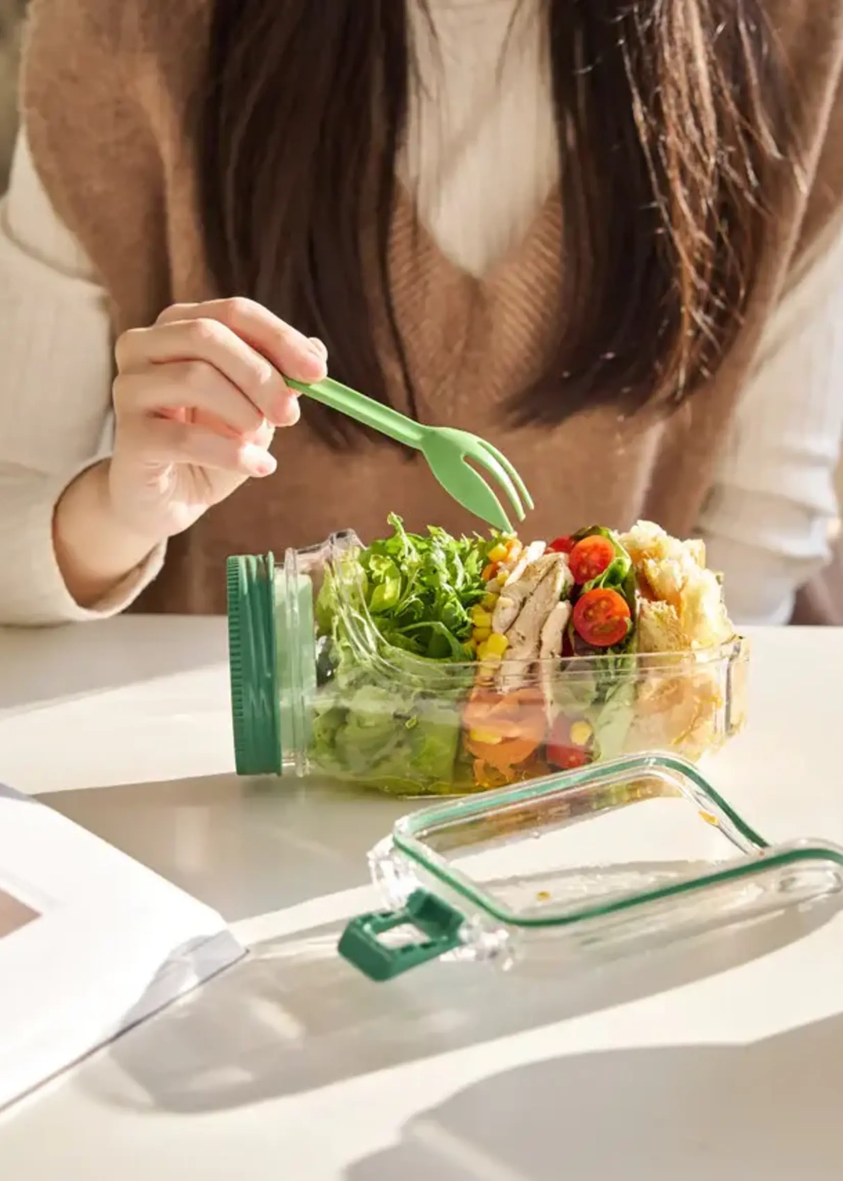 thumbnail image 2 of Avanti Food 2 Go Salad Pod – Portable Lunch Box Cooler – New With UPC 9313803167971 2 of 4