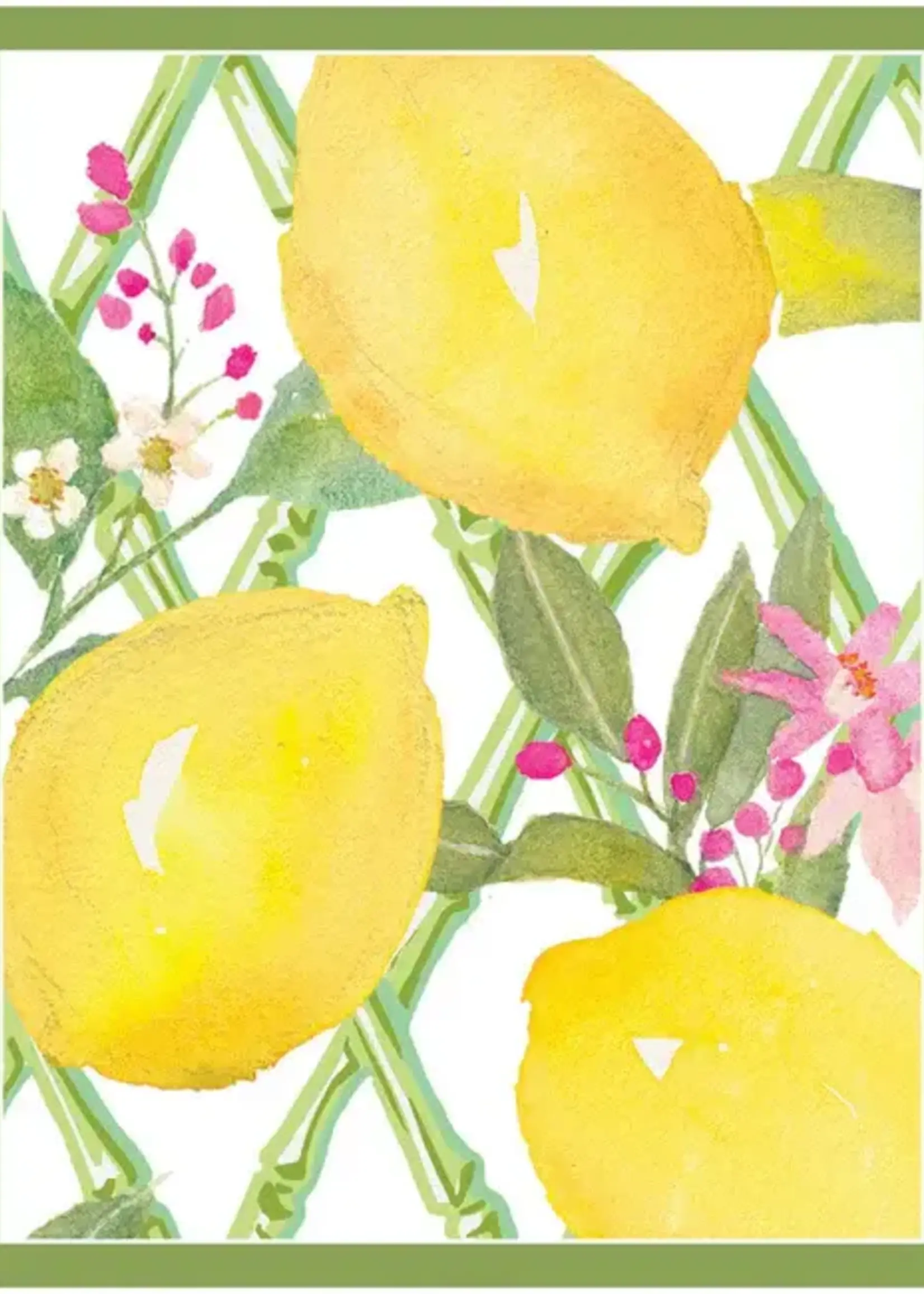 Caspari Bridge Tallies - LImoncello