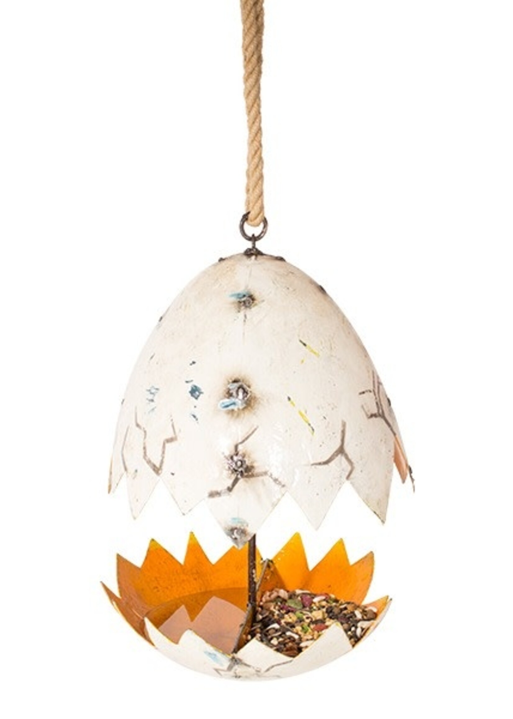 The Broken Egg Birdfeeder