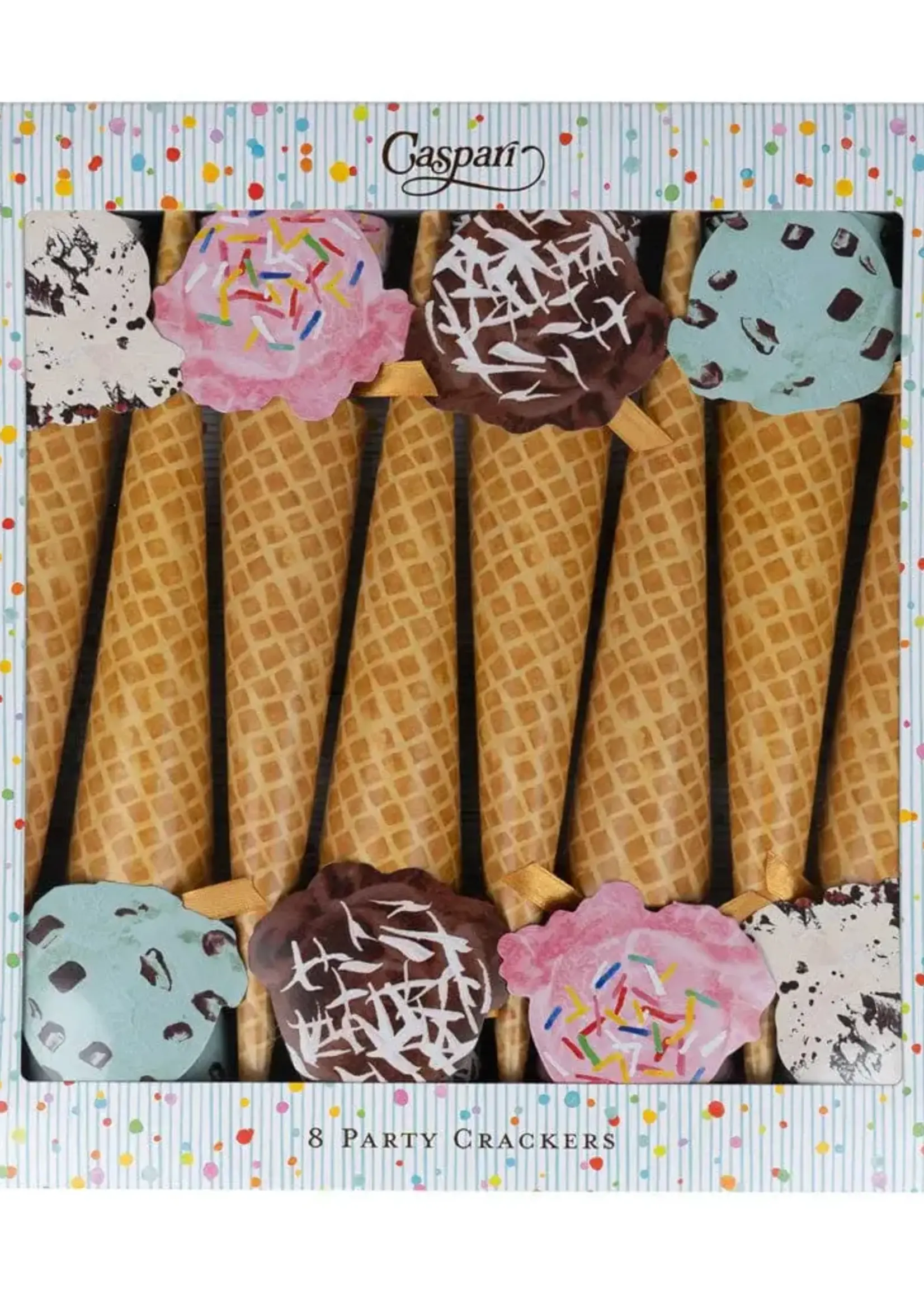 Caspari Luxury Crackers : Ice Cream Cones