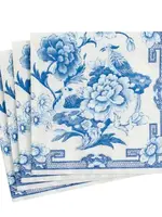 Caspari Cocktail Napkins : Blue & White