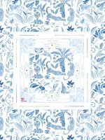 Oh My Mahjong Tablecloth : Amazon Blue