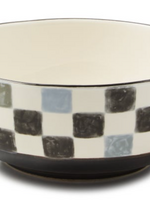 MacKenzie + Childs Black Check Serving Bowl