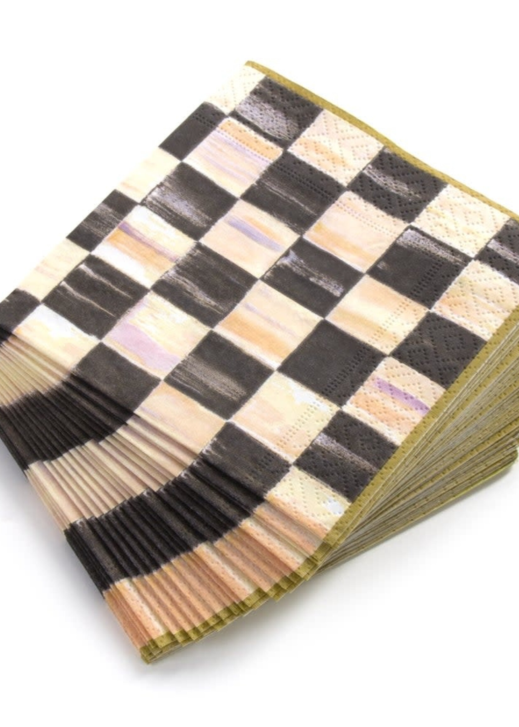 MacKenzie + Childs Courtly Check Cocktail Paper Napkins