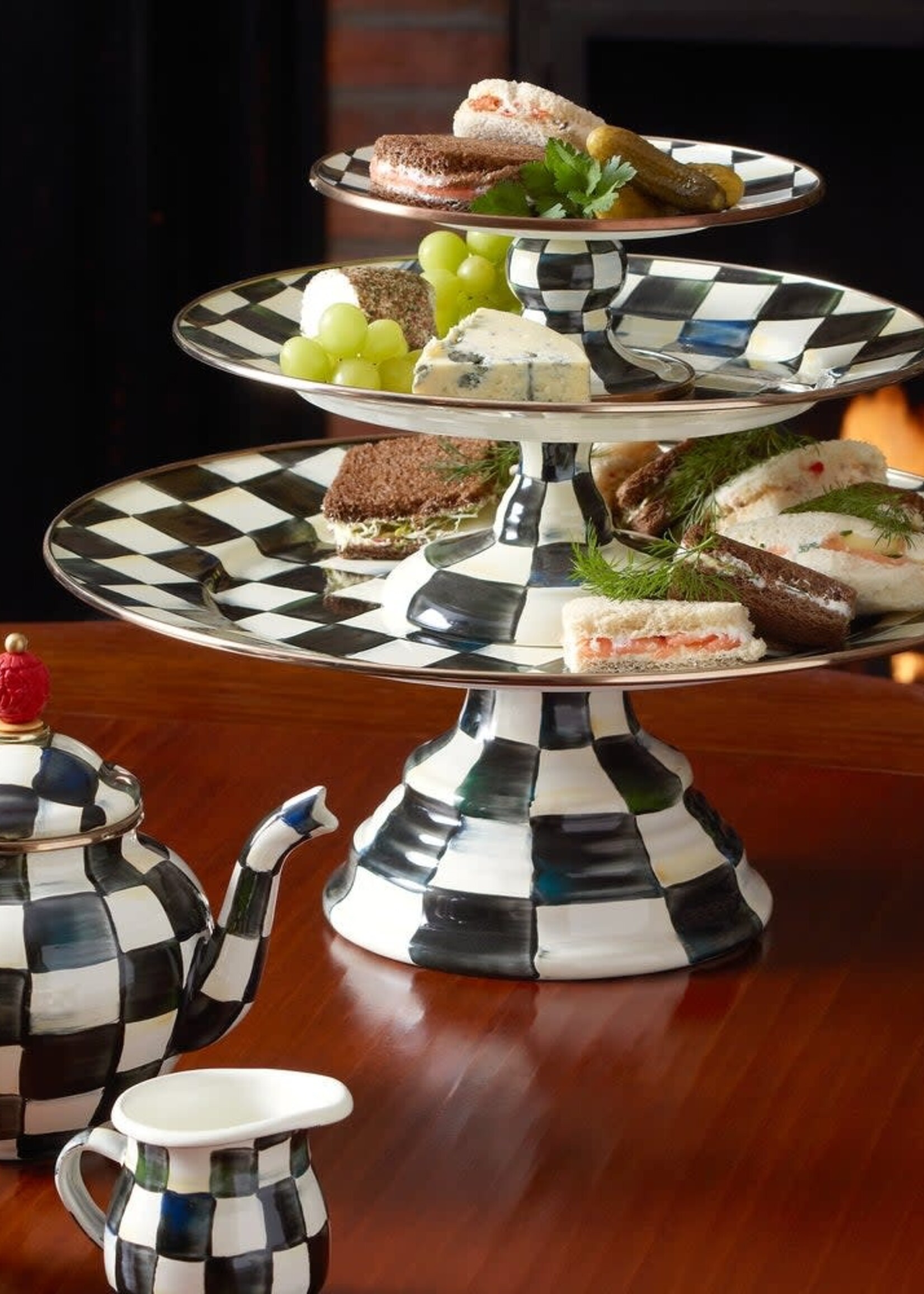 MacKenzie + Childs Pedestal Platter :