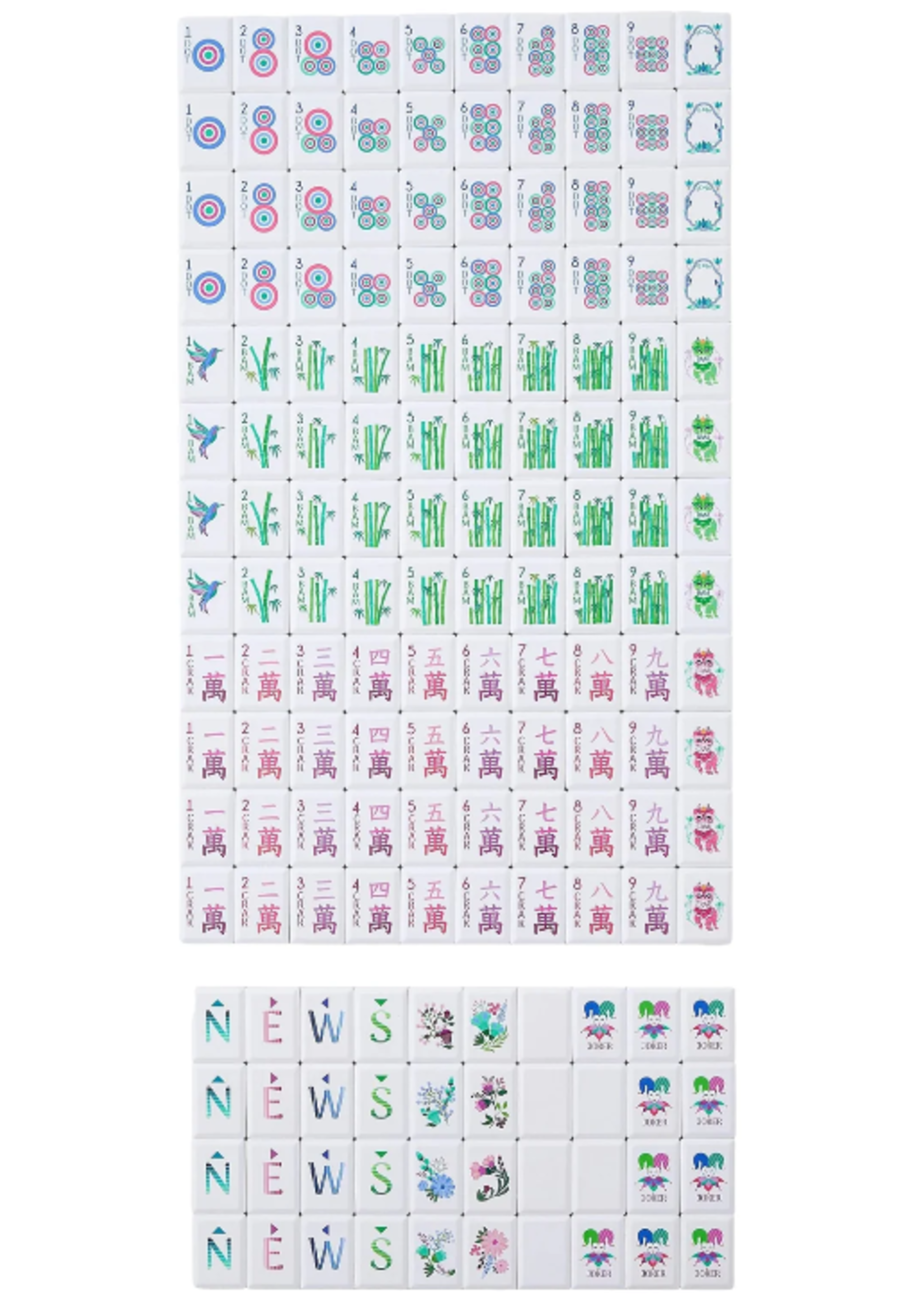 Oh My Mahjong Jardin Debutante Tile Set