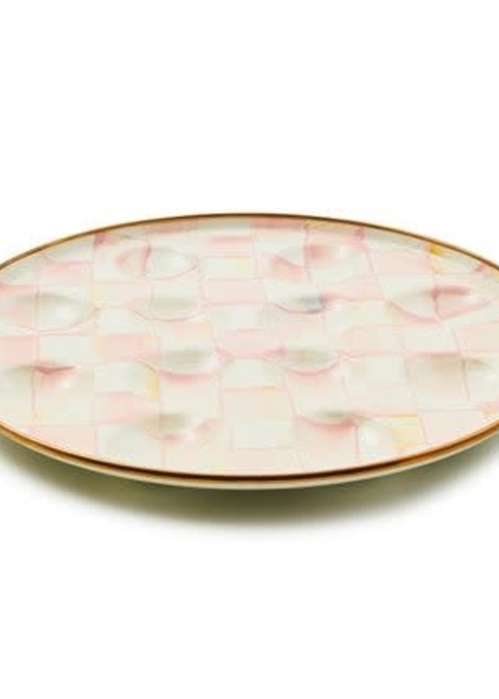 MacKenzie + Childs Egg Plate : Rosy Check