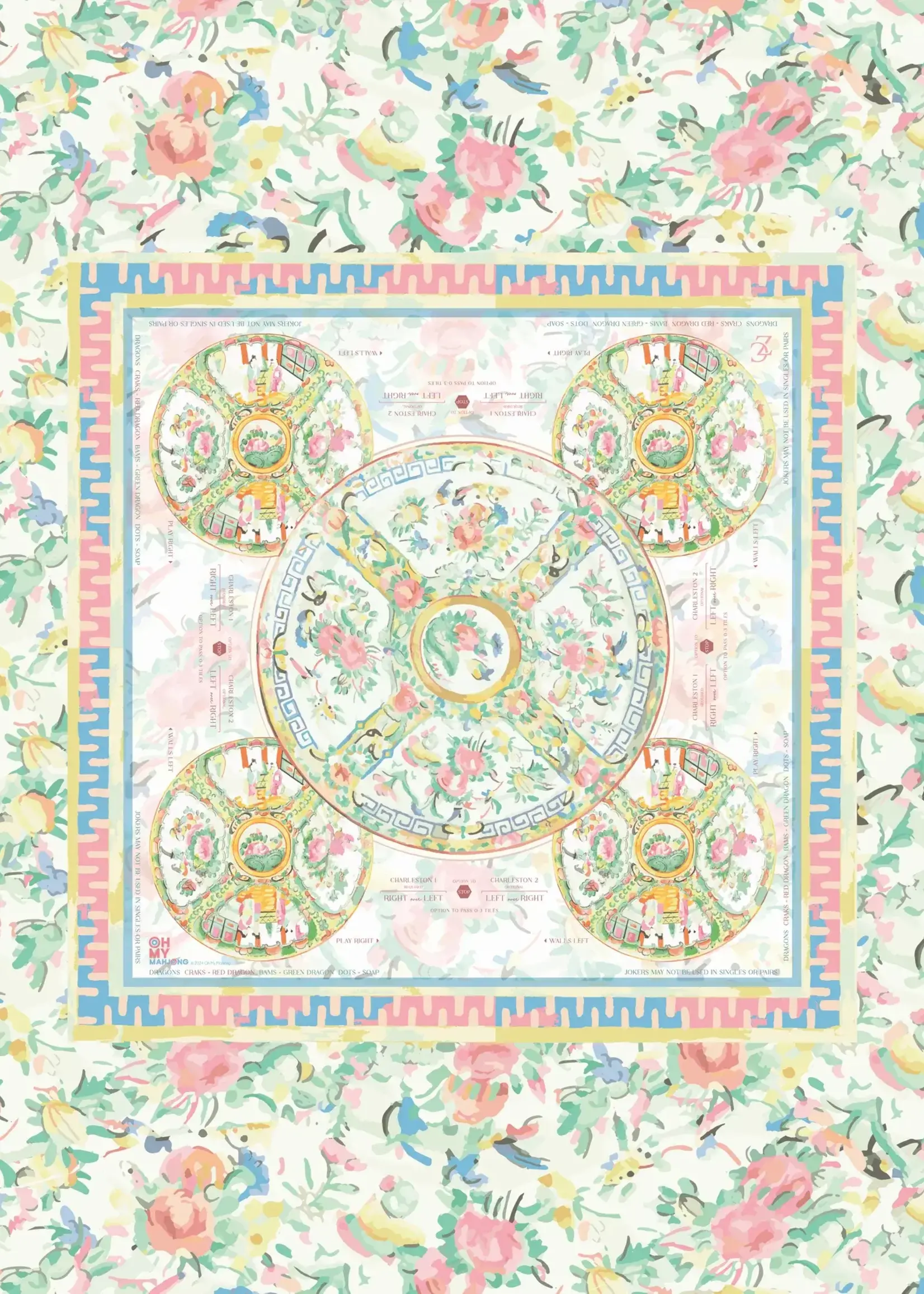 Oh My Mahjong Tablecloth : Aristocrat