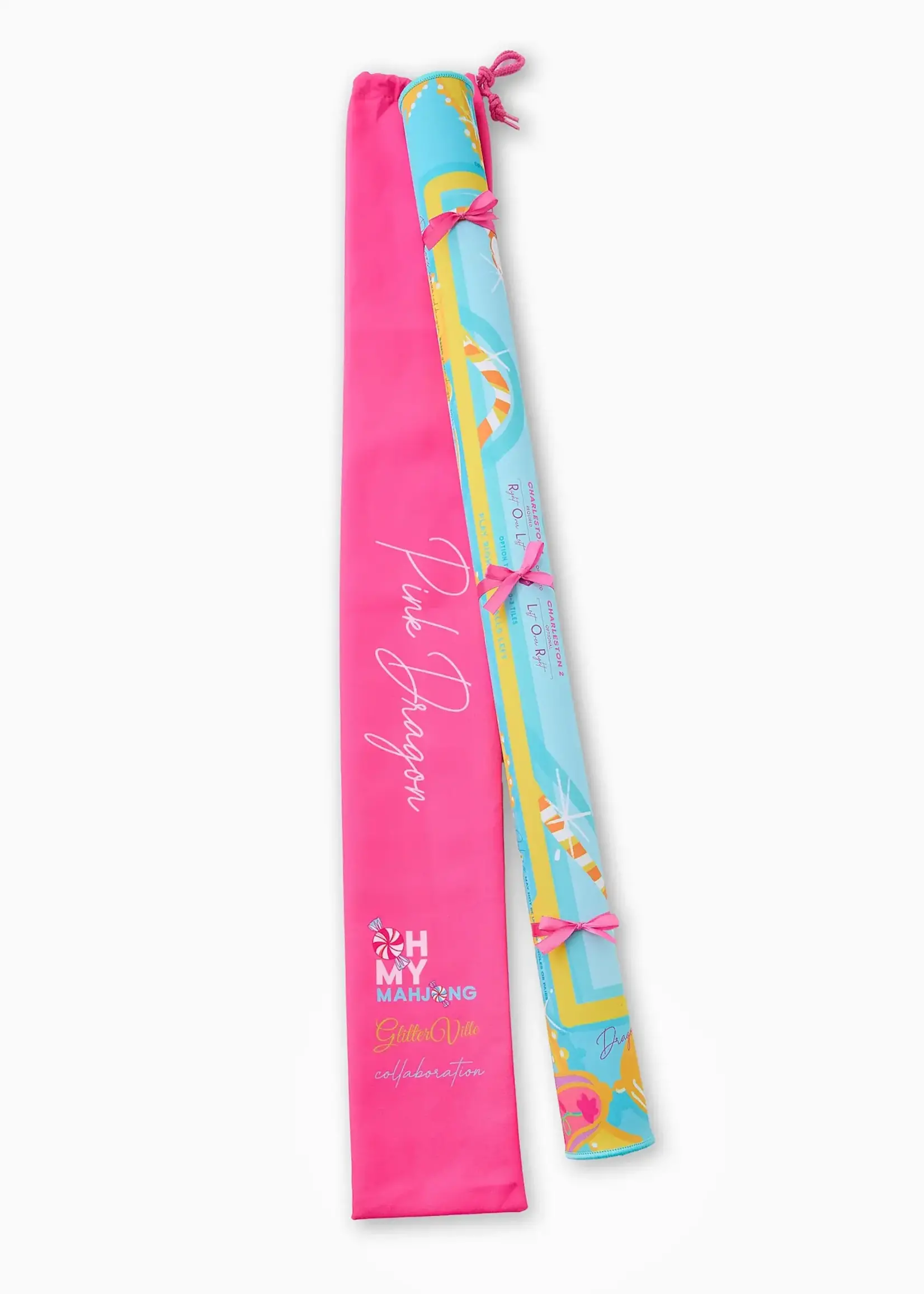 Oh My Mahjong Mat : Glitterville Pink Dragon