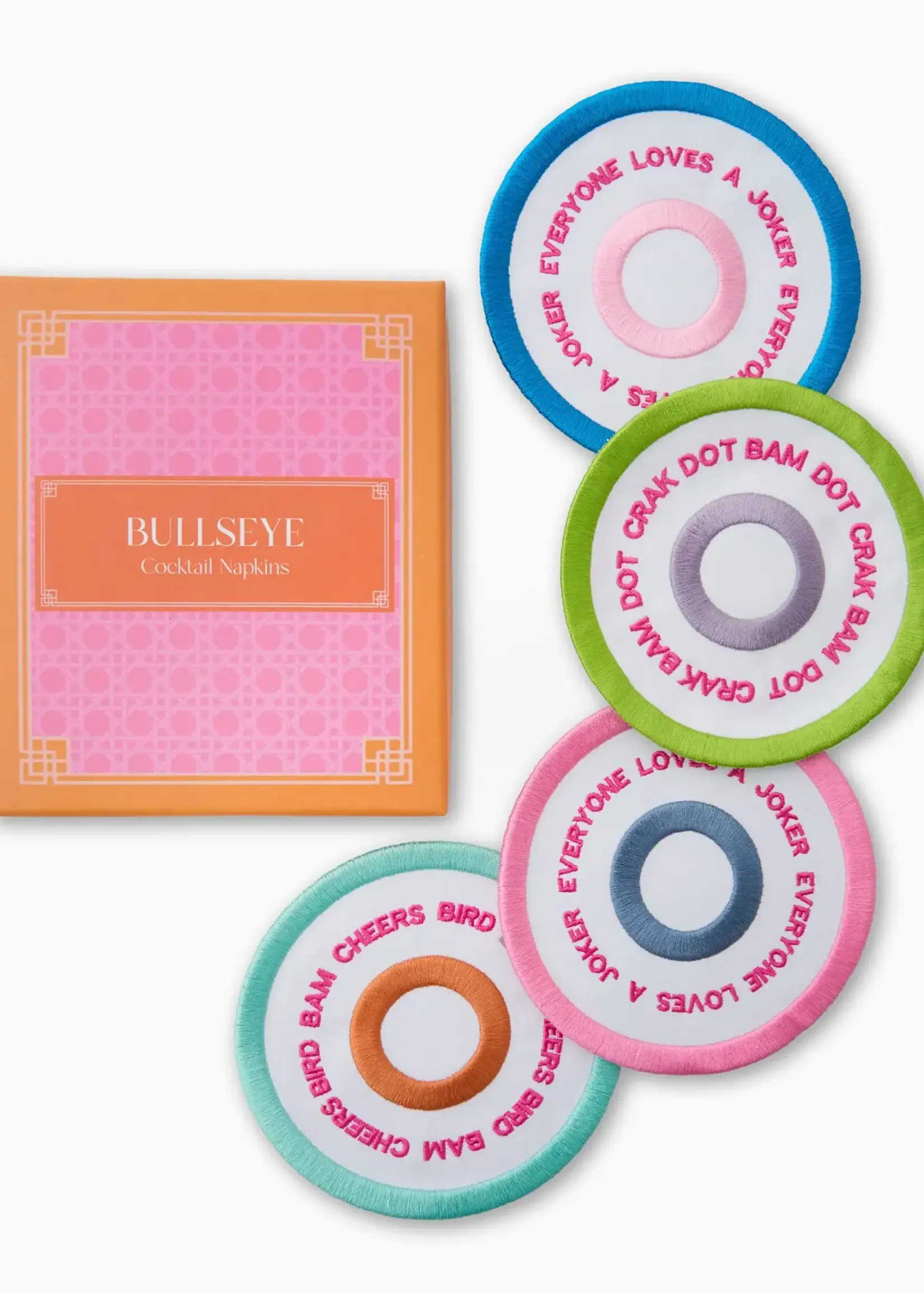 Oh My Mahjong Bulls Eye Cocktail Napkins