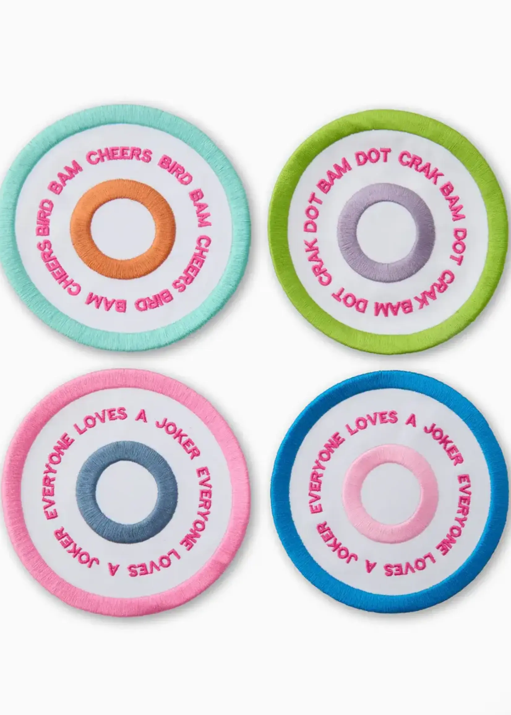 Oh My Mahjong Bulls Eye Cocktail Napkins