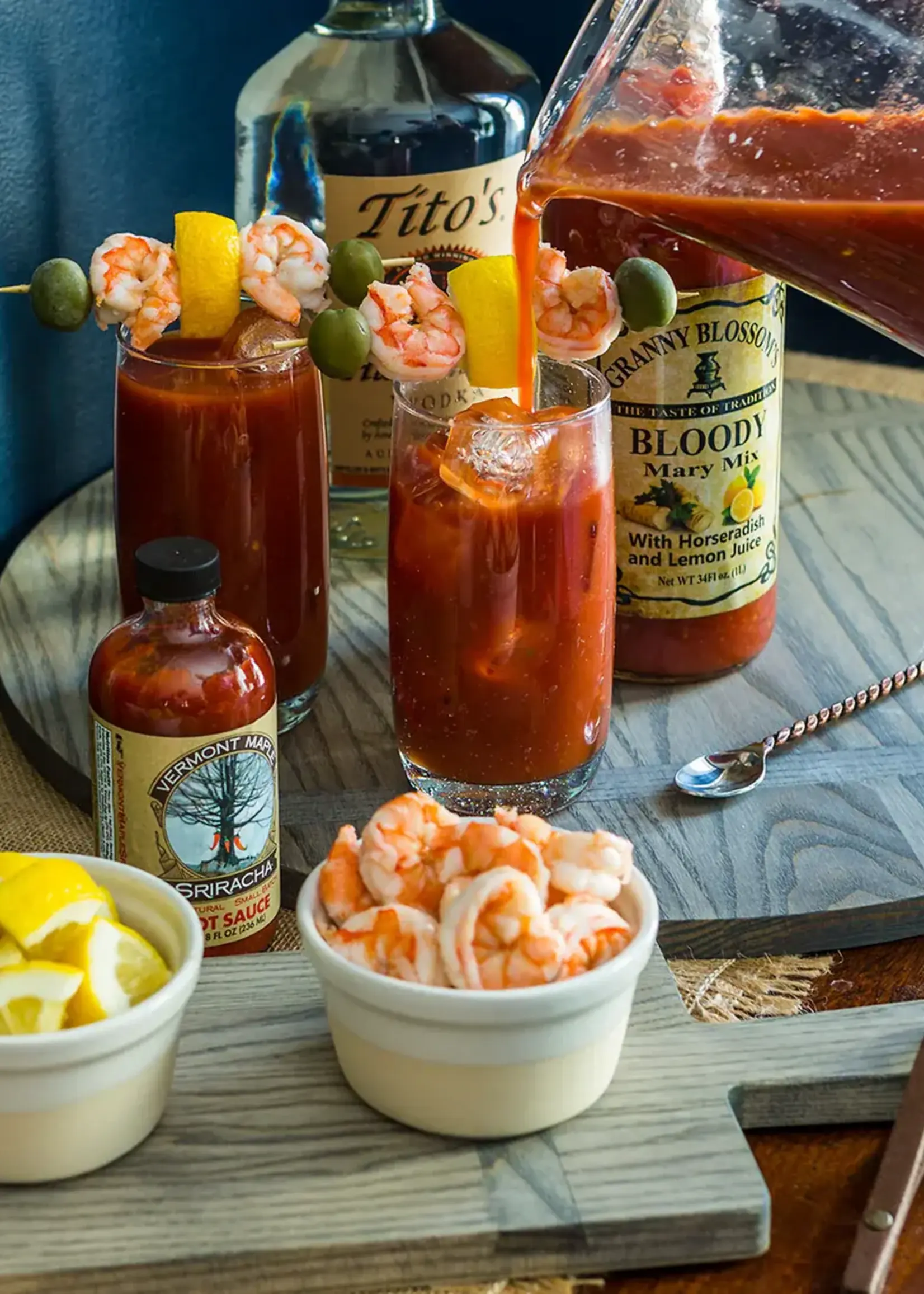 J. K. Adams 19" Round Ash Board Driftwood