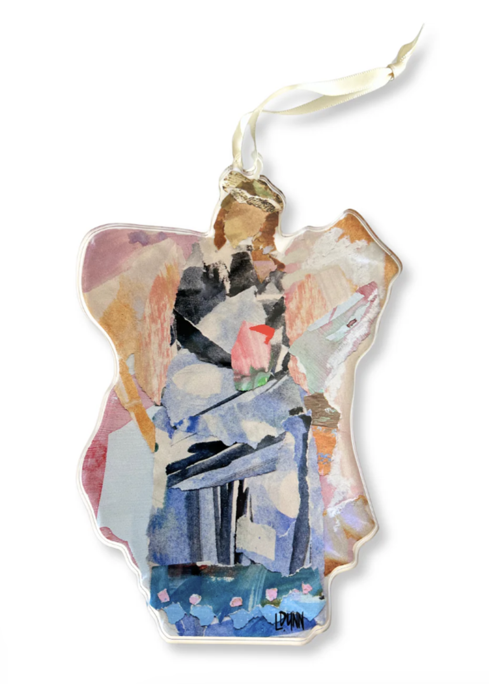 Lauren Dunn Claudia Acrylic Angel Ornament, Glory Collection