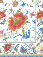 Caspari Cocktail Napkins : Chinese Ceramic White