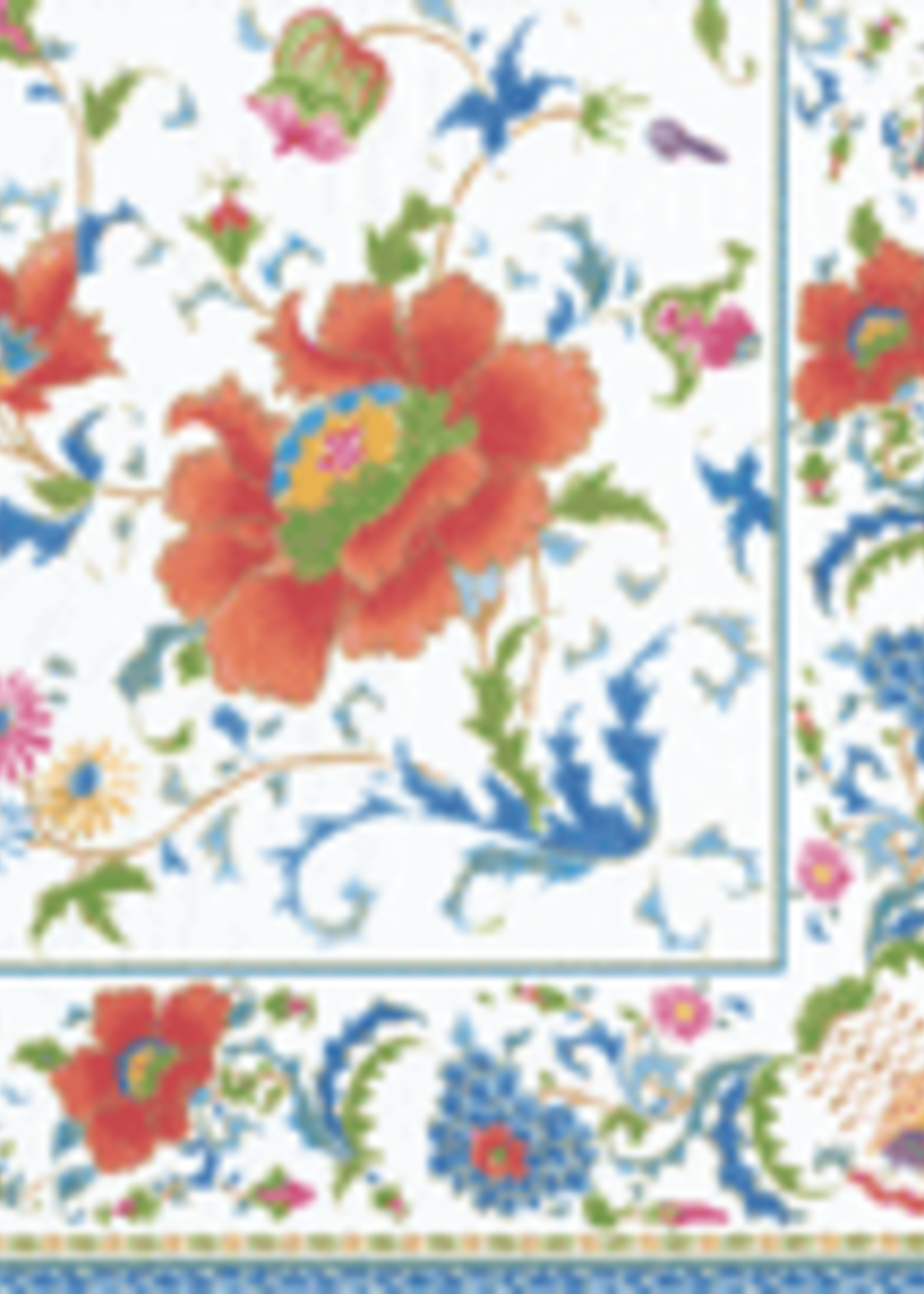 Caspari Cocktail Napkins : Chinese Ceramic White