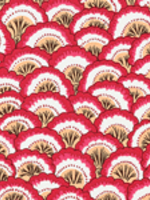 Caspari Cocktail Napkins : Pontchartrain Scallop Red
