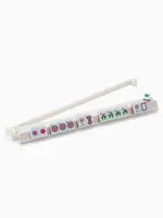 Oh My Mahjong Acrylic Rack and Pusher Set : White