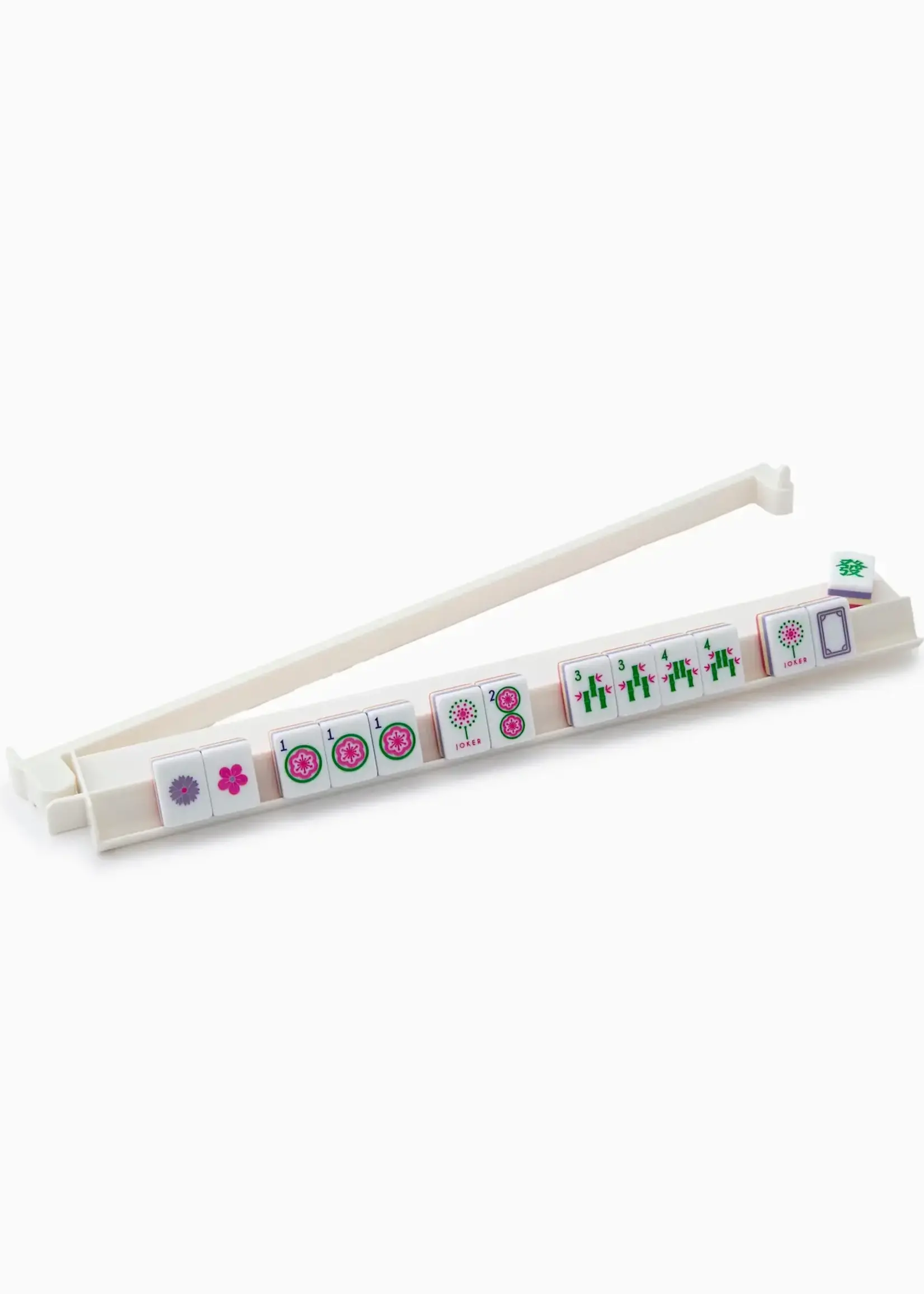 Oh My Mahjong Acrylic Rack and Pusher Set : White