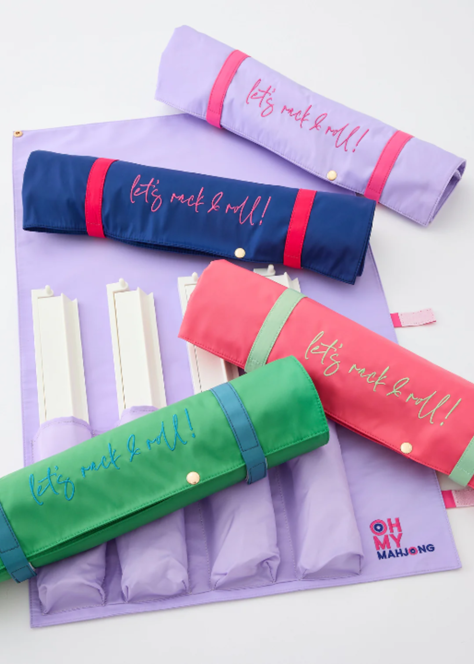 Oh My Mahjong Let's Rack & Roll Bag : Lilac