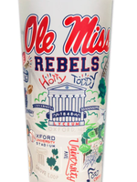 Cat Studio Ole Miss Drinking Glass