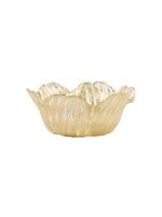 Vietri Rufolo Glass Gold Flower Small Bowl