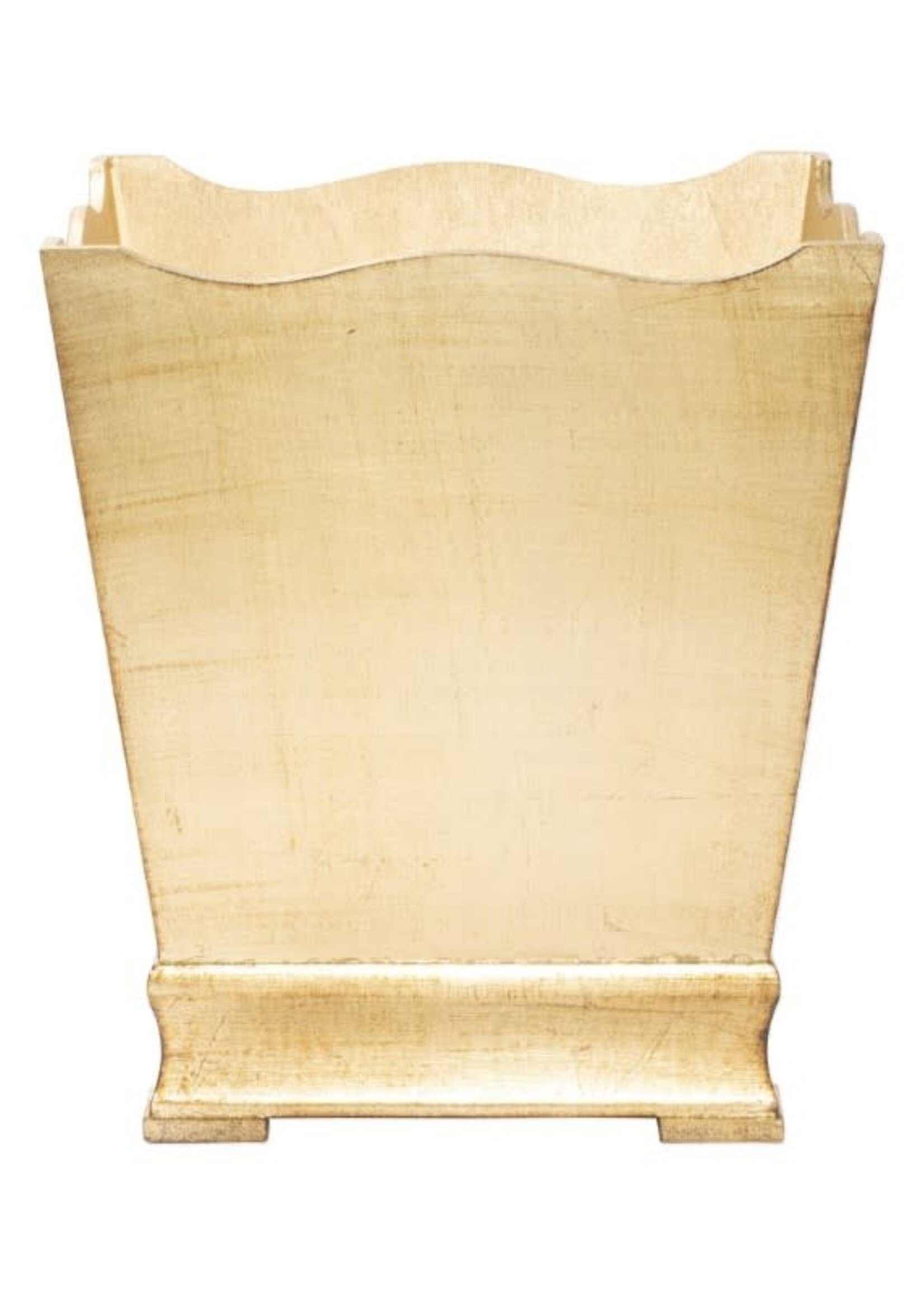 Vietri Florentine Gold Waste Basket