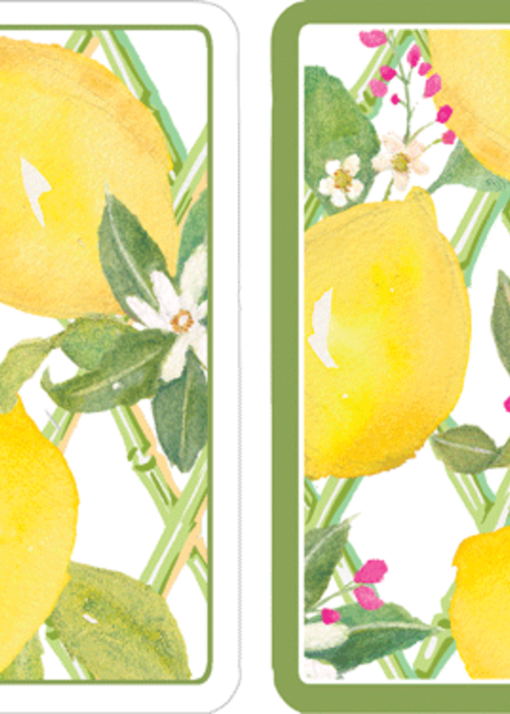 Caspari Playing Cards : Limoncello