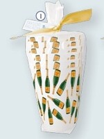 Taylor Paladino Champagne Patterned Frosted Cups