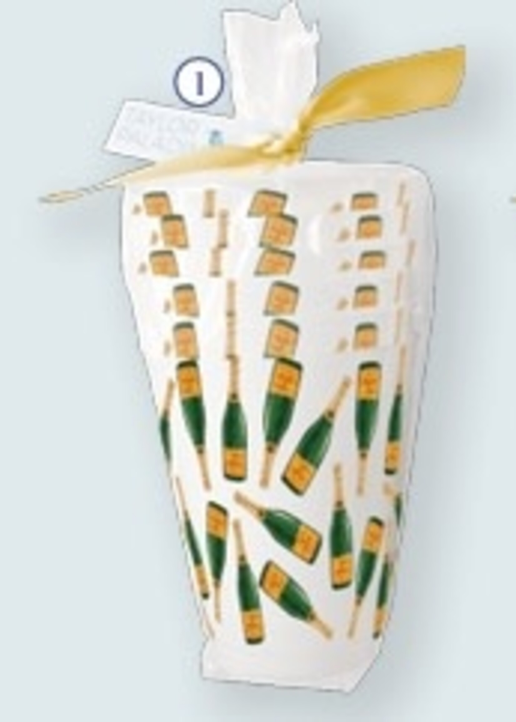 Taylor Paladino Champagne Patterned Frosted Cups