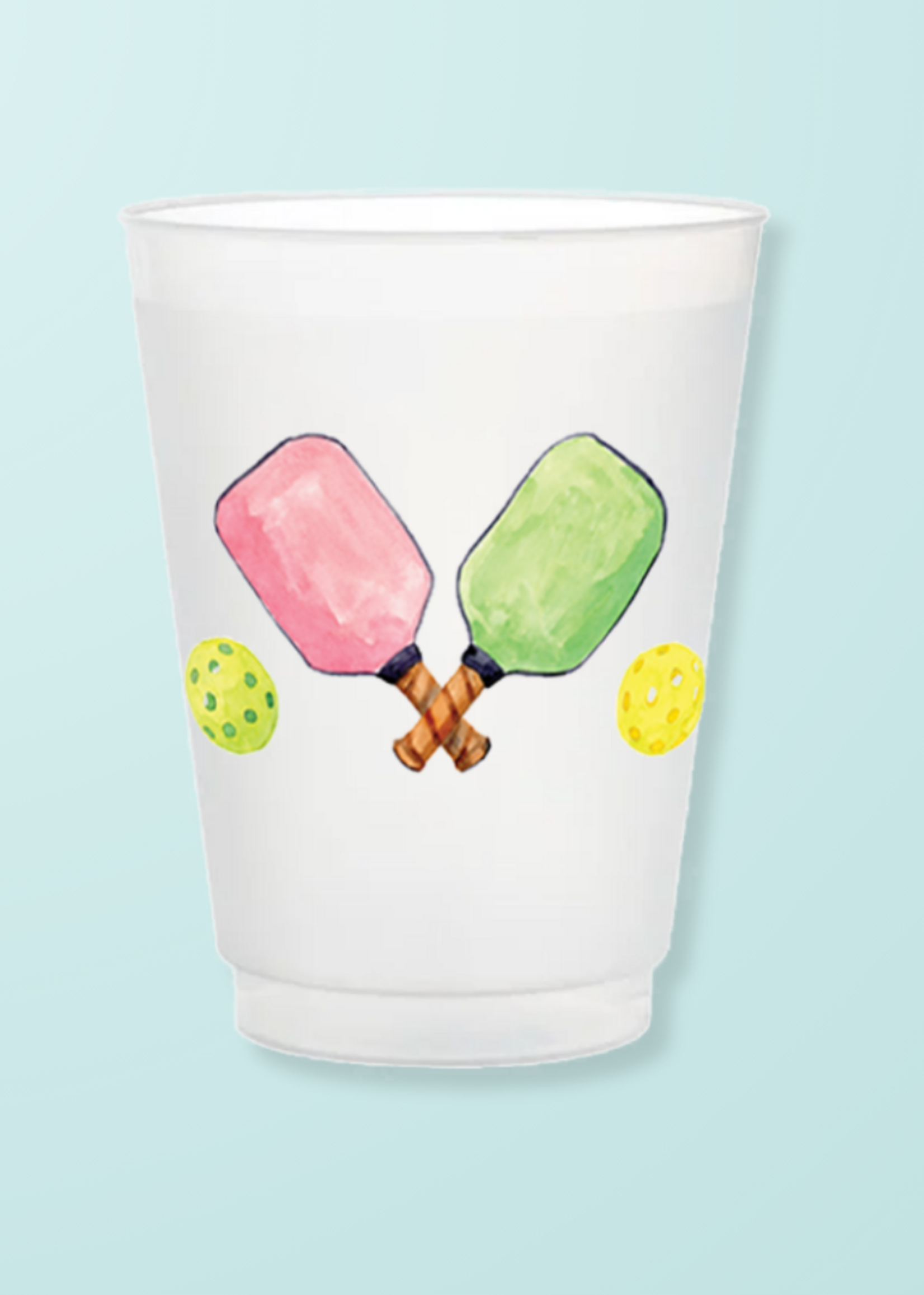 Taylor Paladino Pickleball Frosted Cups