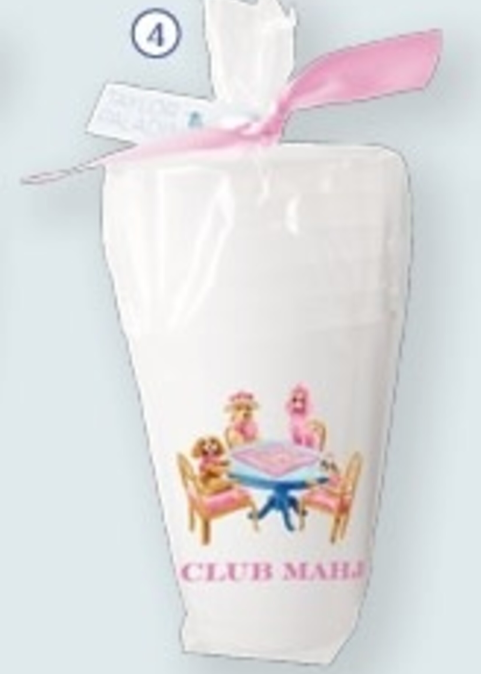 Taylor Paladino Mahjong Dogs Frosted Cups