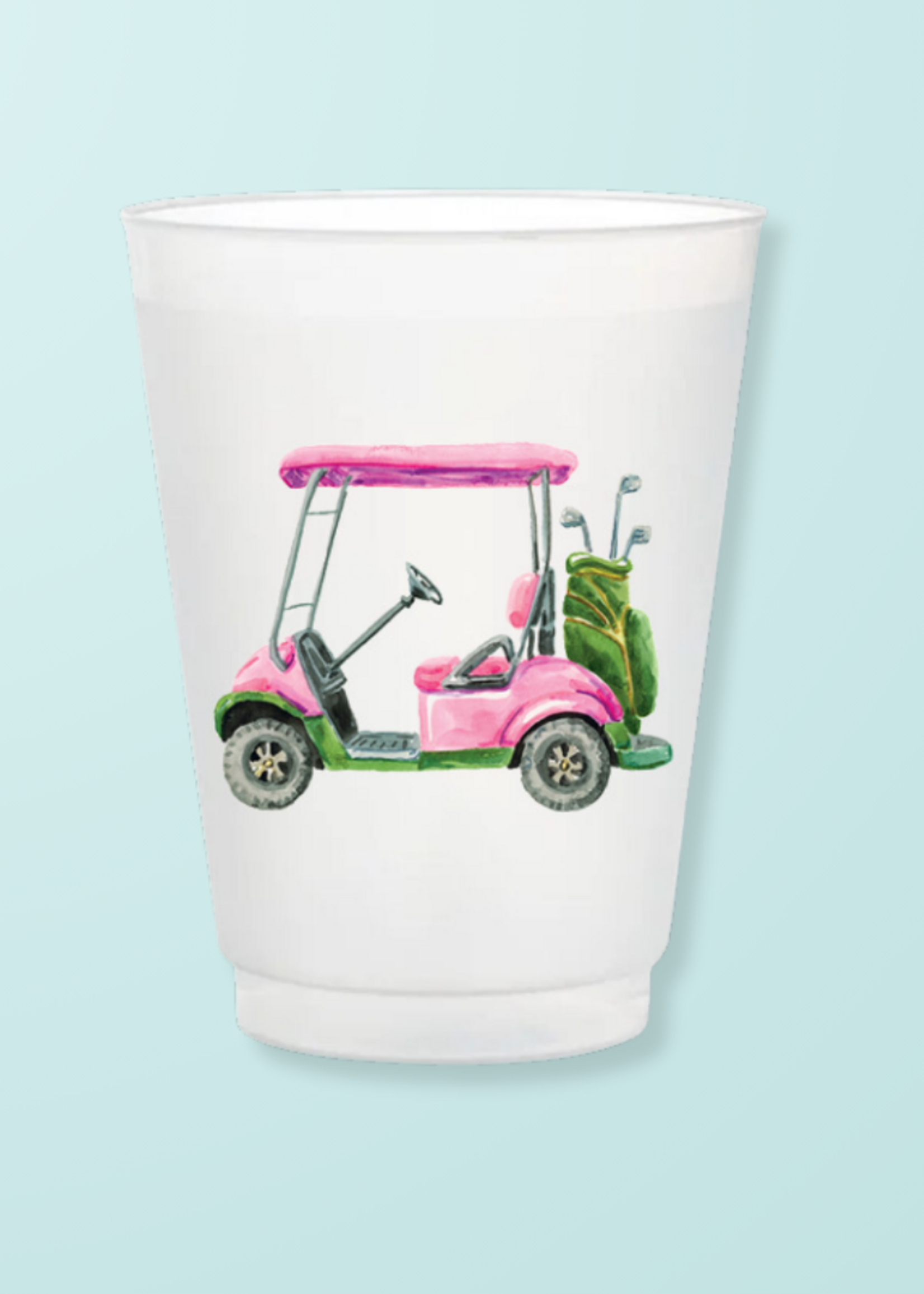 Taylor Paladino Golf Cart Frosted Cups