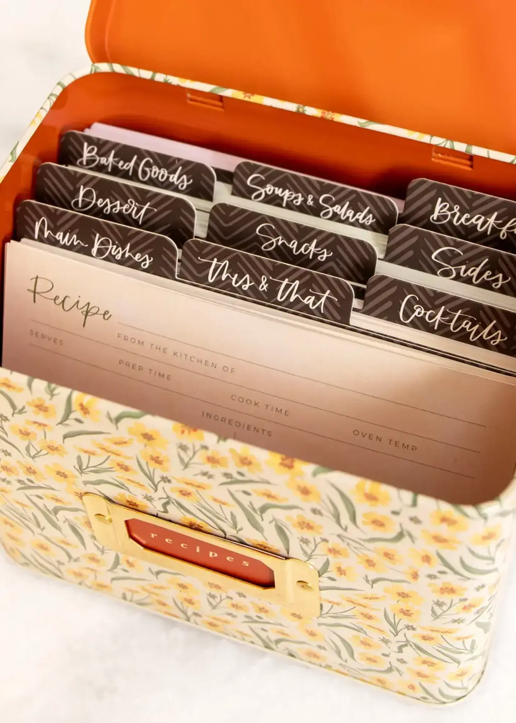 1Canoe2 Letterpress Goldenmane Recipe Box