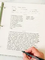 1Canoe2 Letterpress Large Recipe Page Set