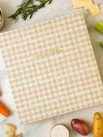 1Canoe2 Letterpress Large Recipe Binder Beige Gingham