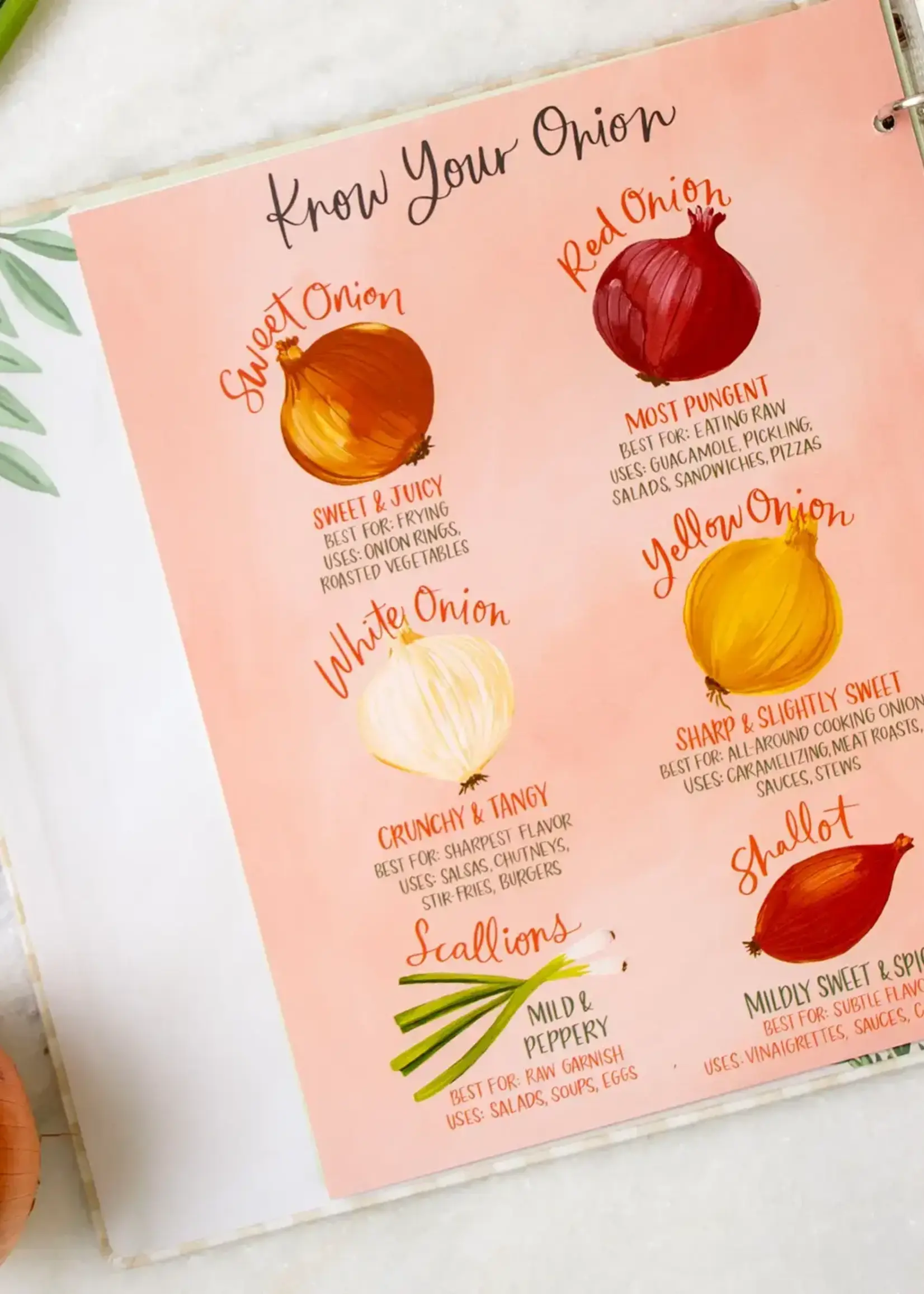 1Canoe2 Letterpress Large Recipe Binder Beige Gingham