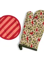 1Canoe2 Letterpress Cardinal Pot Holder Set