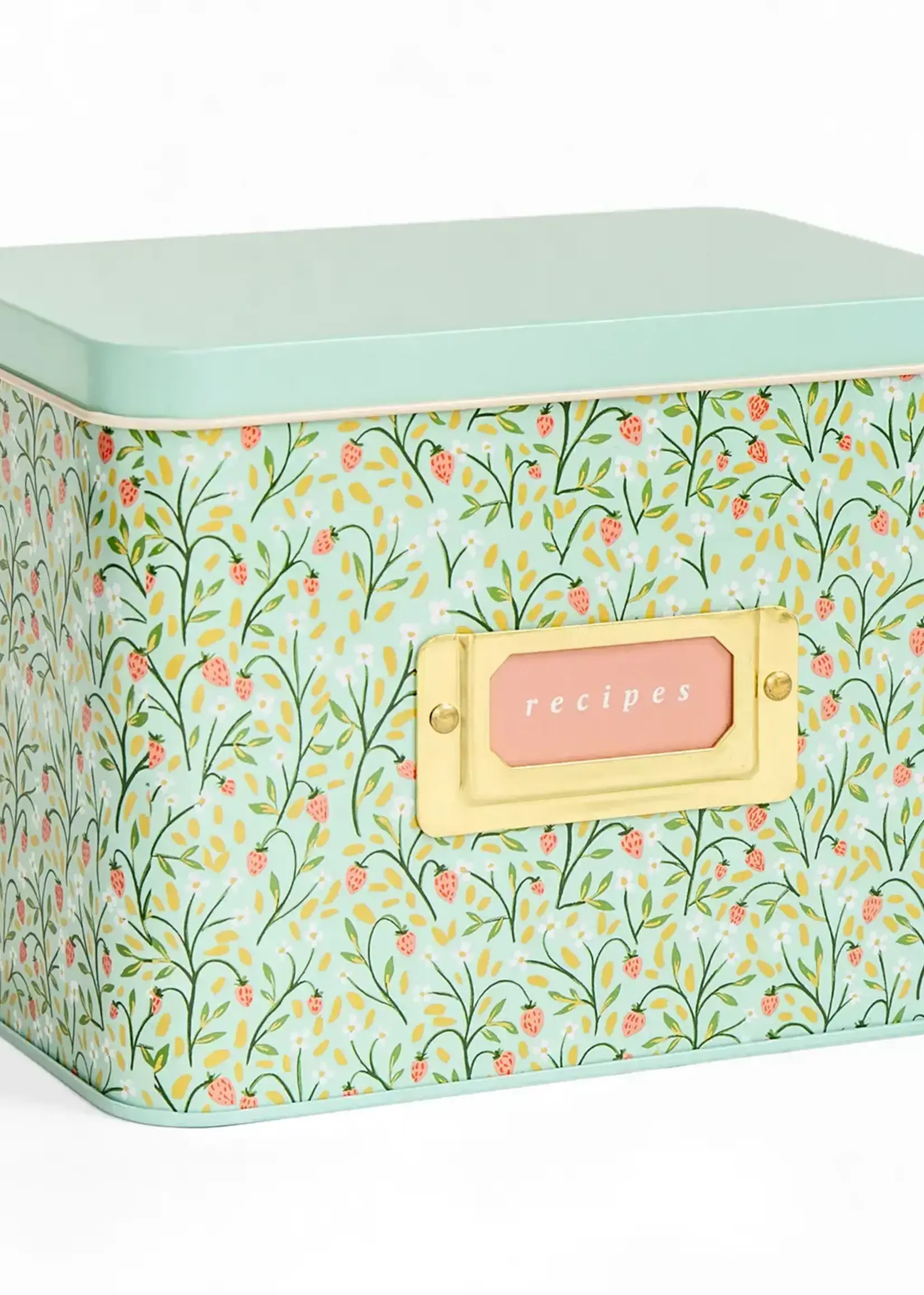 1Canoe2 Letterpress Strawberry Meadow Recipe Box