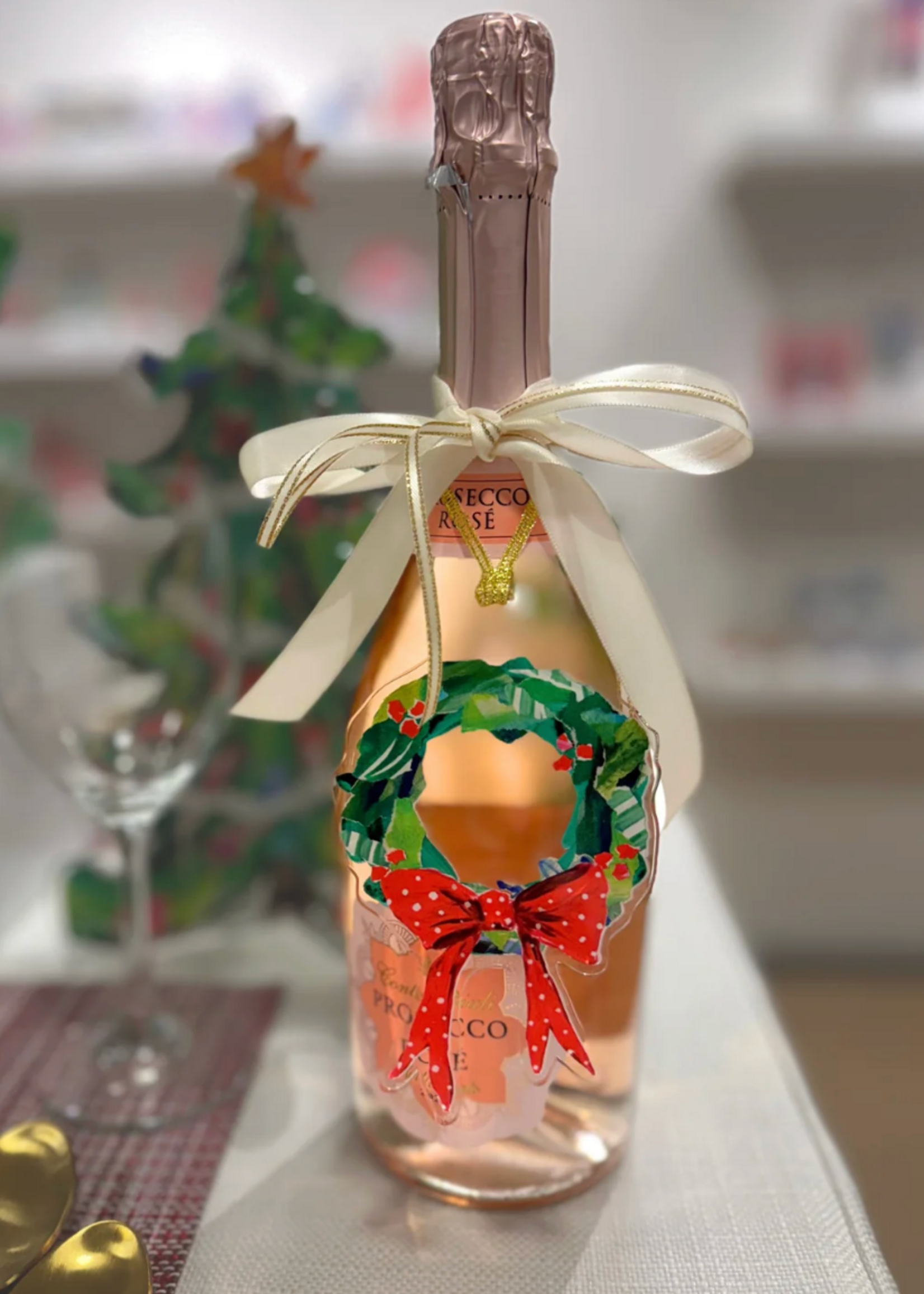 Lauren Dunn Red Berry Wreath Acrylic Ornament