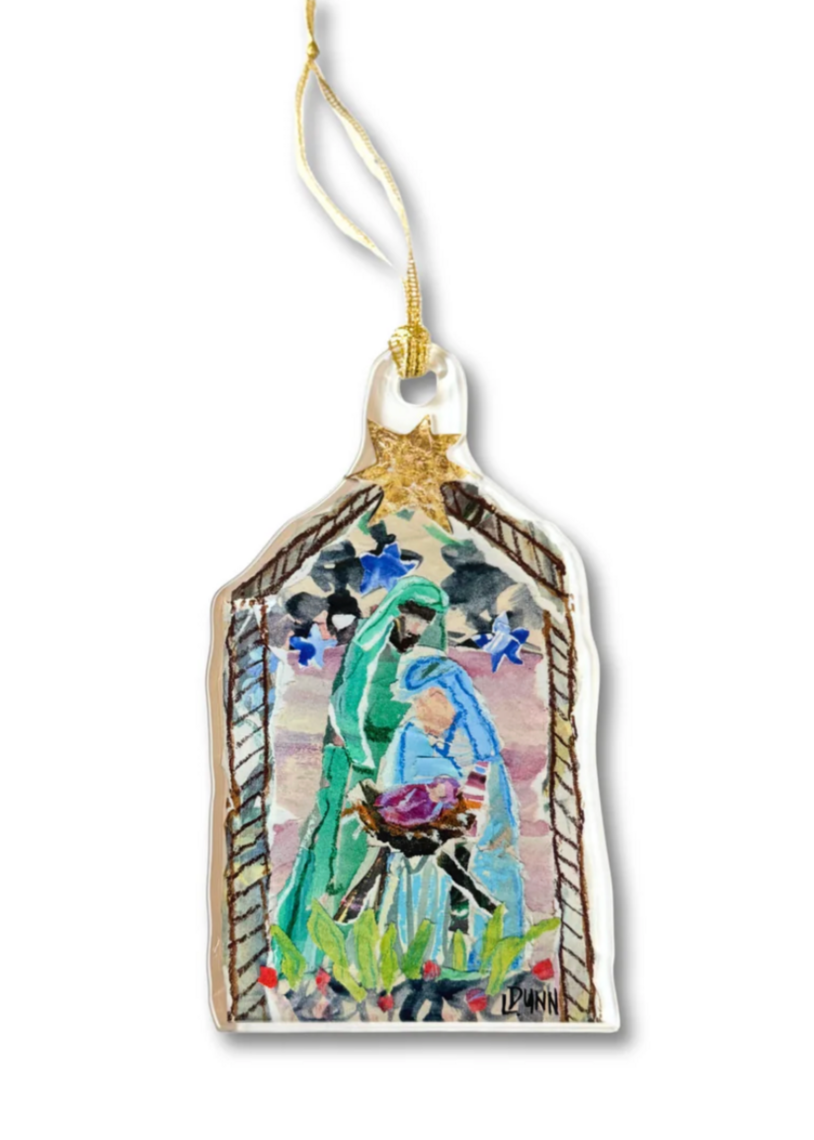 Lauren Dunn Holy Family Acrylic Ornament