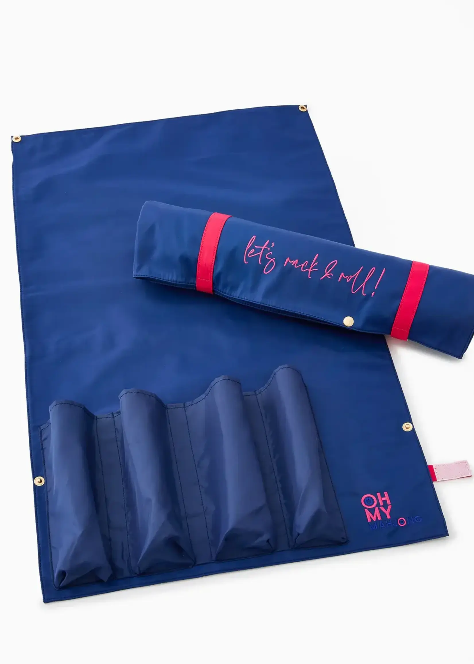 Oh My Mahjong Let's Rack & Roll Bag : Navy