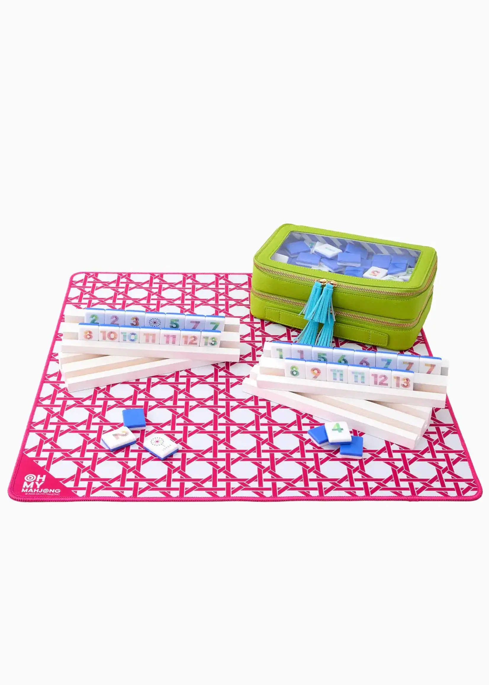 Oh My Mahjong Mini Mat : Pink Cane