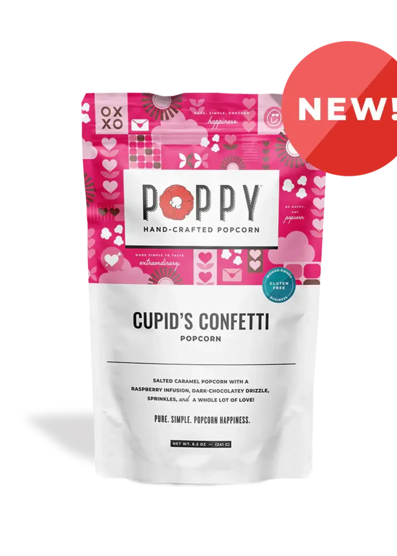 Poppy Handcrafted Popcorn Cupid's Confetti Market Bag