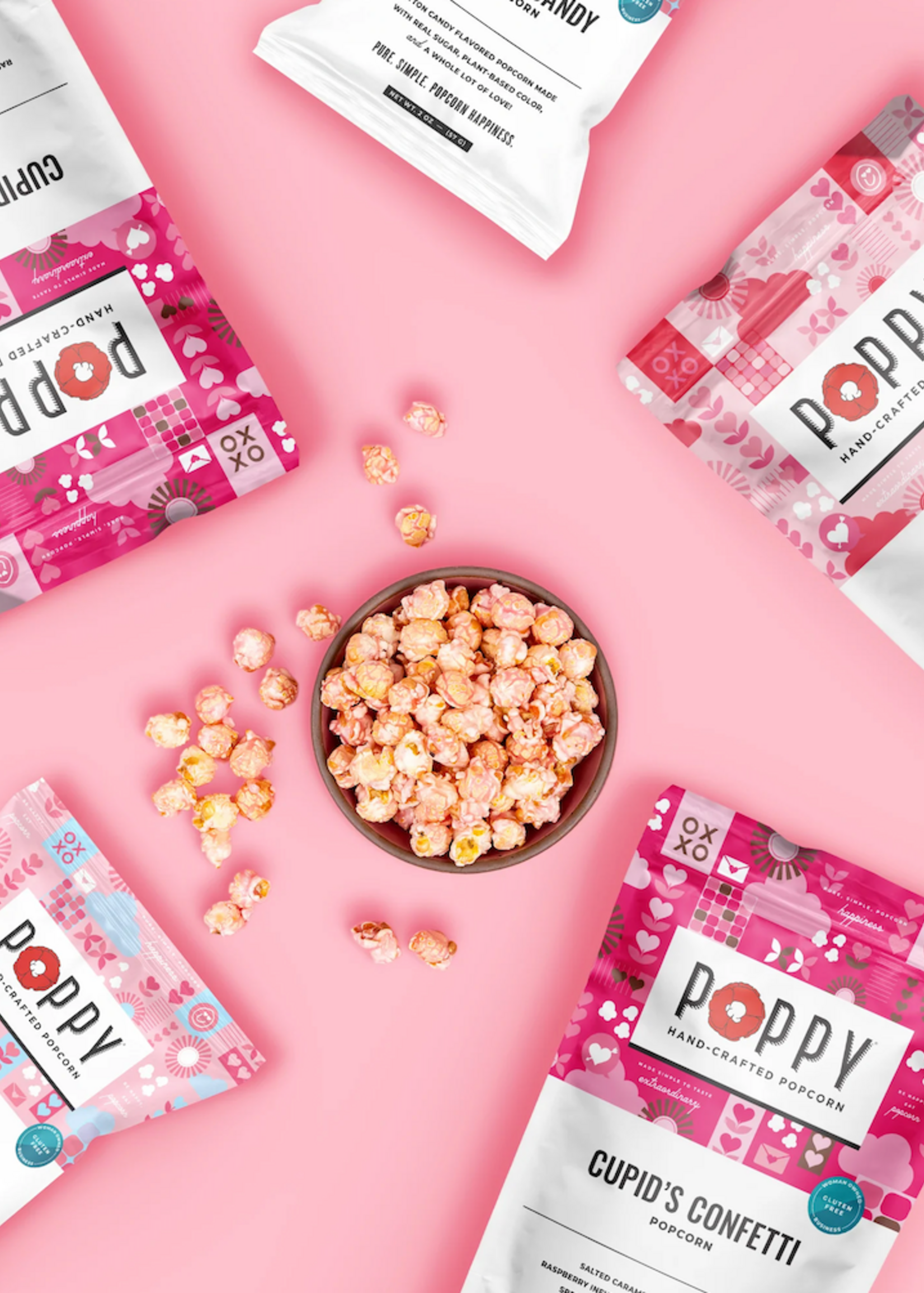 Poppy Handcrafted Popcorn Frosted Sugar Cookie Market Bag