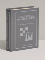 WS Game Company Checkers & Backgammon Vintage Bookshelf Edition