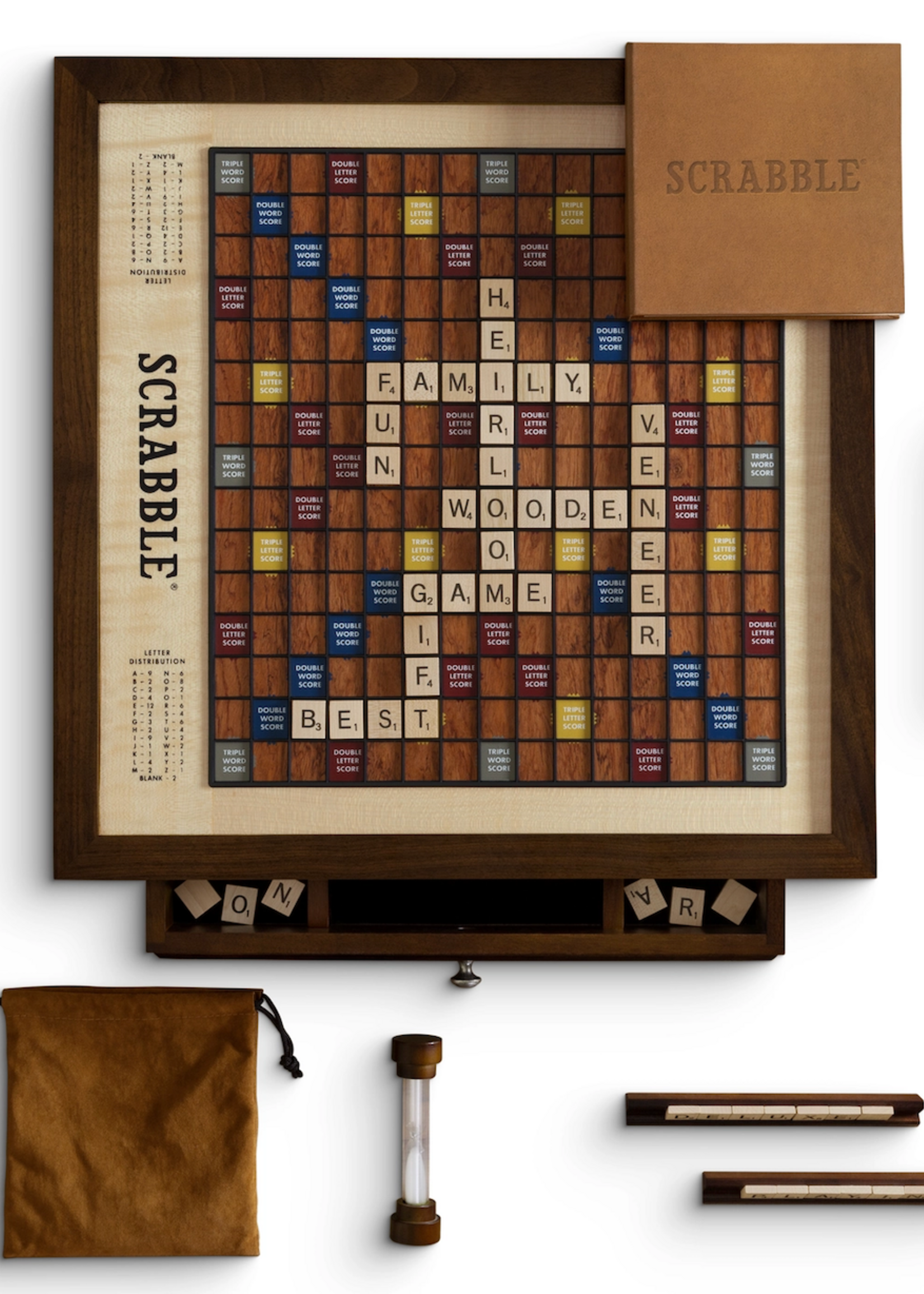 WS Game Company Scrabble Heirloom with Rotating Board