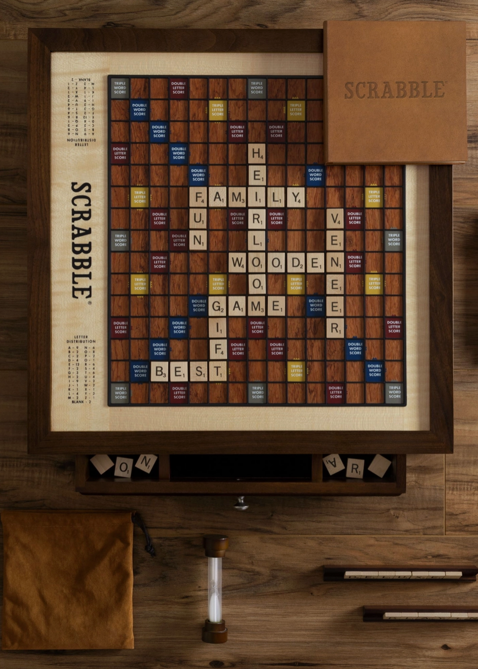 WS Game Company Scrabble Heirloom with Rotating Board