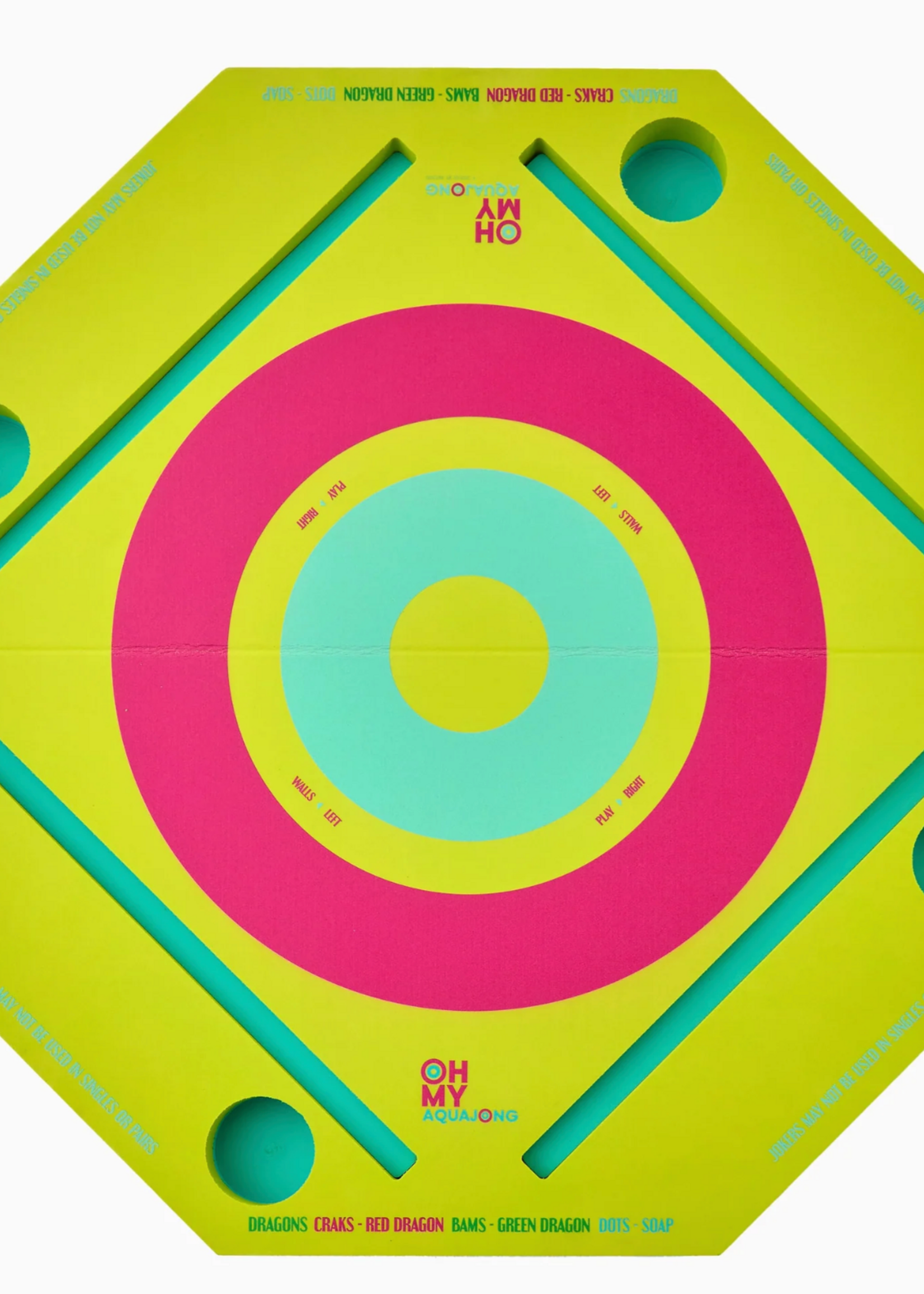 Oh My Mahjong Green Aqua Jong Pool Mat