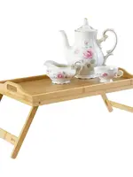 Bamboo Breakfast Tray with Folding Legs